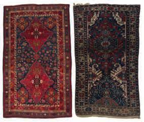 rugs, decorated with geometrical motifs, 81 x