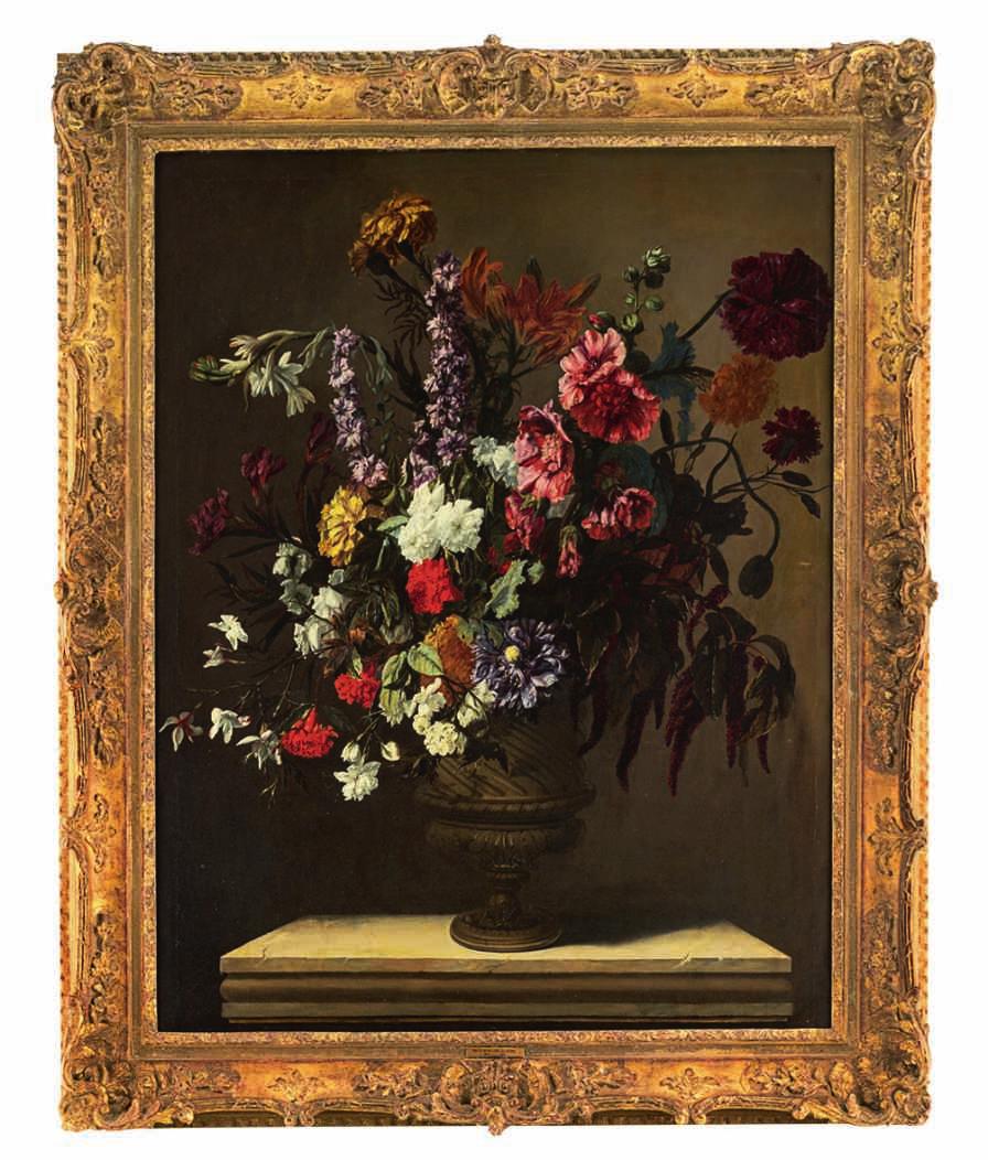 206 LOT 932 De Largillière (attrib. to), a still life with flowers, 18thC, oil on canvas, 79 x 100 cm (without frame); ex coll. R.