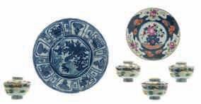 some Kangxi and period, 18thC, H 3,5-11,5 - ø 16-26,5 cm 36 LOT 155 A lot of various Chinese
