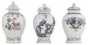 LOT 190 A Chinese famille rose vase, decorated with a terrace scene with