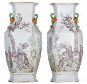 vases with a copper red glaze, later 18thC, H 29-29,5 - ø 20 cm 500-800 LOT 296 A