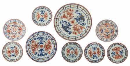 the riverside, flower scrolls and a cloudband, with a Qianlong mark, H 19,5 cm LOT 383 A large Chinese famille