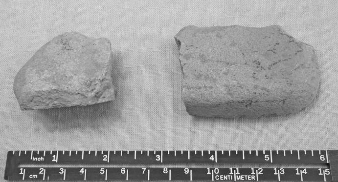 Figure 10: End Scraper (#L5) Figure 11: Uniface (#B24) In addition three fragments with abrasion suggestive of use were found.
