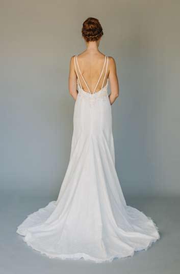 Double straps and two delicately beaded