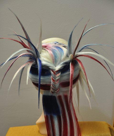 Barbara Bazarnick, RI All About Hair Mannequin Name: La Femme Nikita Inspiration: The colors Red, White, and Blue are more than just colors.