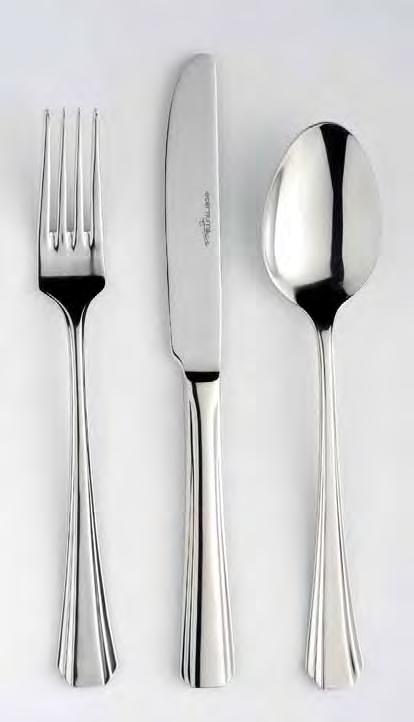 Eventail Article Description Length Gage 13: Master 1630-1 table fork 199 2,5 630017 300 1630-2 table spoon 198 2,6 630024 300 1630-5 table knife mono 222 94 gr 630055 240 1630-14 dessert fork 185