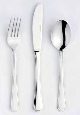 Aude Article Description Length Gage 13: Master 1922-1 table fork 196 2,2 922013 300 1922-2 table spoon 198 2,2 922020 300 1922-5 table knife mono 230 81 gr 922051 240 1922-14 dessert fork 177 1,8