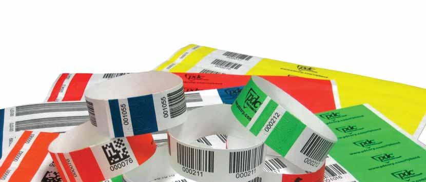 BAR CODE WRISTBANDS 0808 234 6015 TICKETBAND the risk or hassle of lost, misplaced, or transferred tickets.