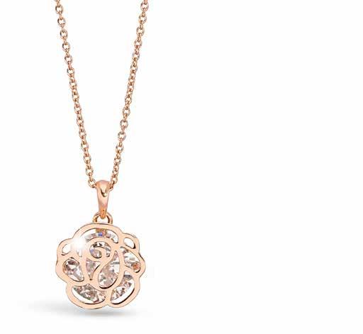60. Pica LéLa Rosie 18K Rose Gold Plated Necklace and Matching Earring Set A beautiful tribute to nature and love!