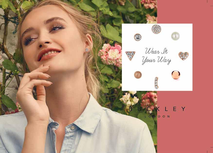 62. Buckley London Rose Gold Earrings Set of 8 This