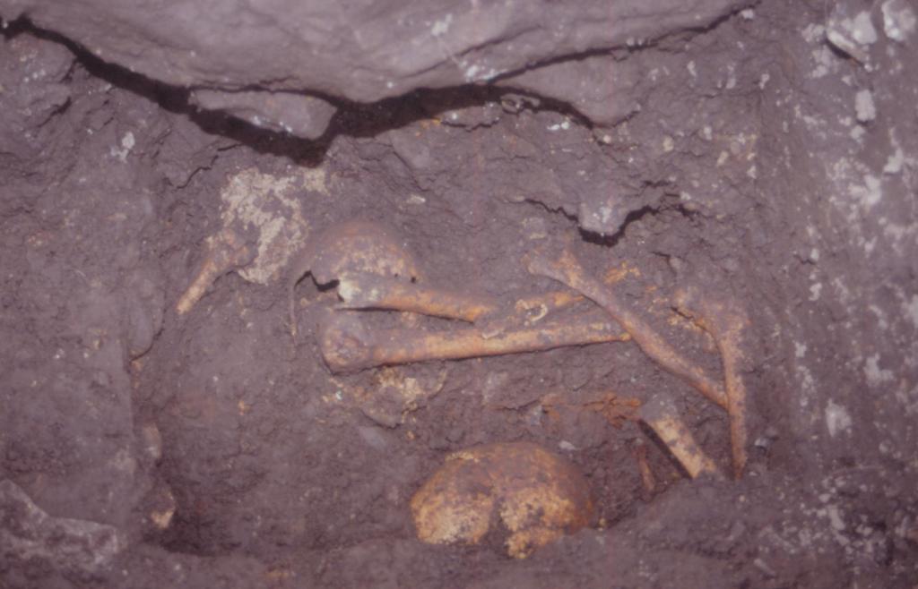 Plate Three: Trench One showing charnel