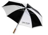 12/48 buc/pack 4088-i111 5,40 Umbrella with eight 170T polyester fabric panels, automat opening and plastic coloured handle with a velcro fastening, size: ǿ 98,5x83 cm, logo 200x170/60x10 mm, packing