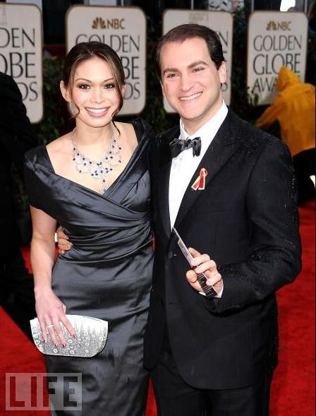 67th Annual Golden Globe Awards - Arrivals BEVERLY HILLS, CA - JANUARY 17: Actor Michael Stuhlbarg (L) and Mai-Ling Lofgren arrive at the 67th Annual Golden Globe Awards held at The Beverly