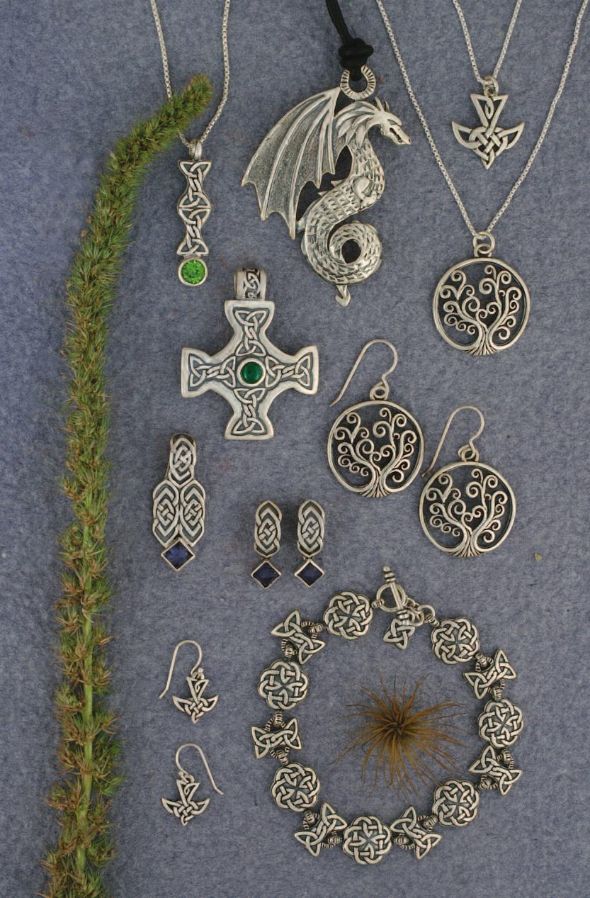 Here s part of our new collection of new silver designs, including Helen s new dragon and tree of life series. All pieces are made with eco-friendly recycled sterling.