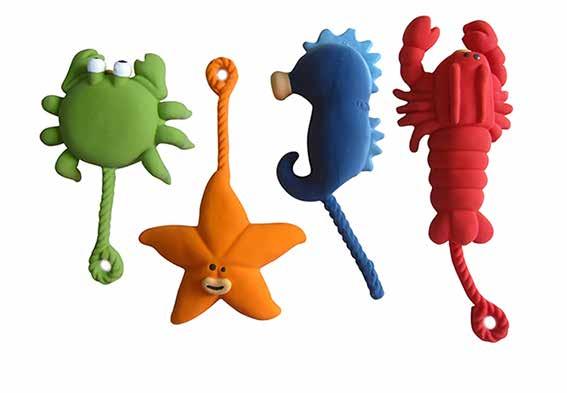 DT-TZ002 Set of 8 Assorted Latex Sea Creatures with