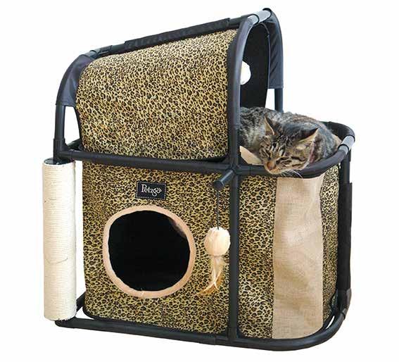 00 each) PB-TH008 Large Cat Bed with Scratch Pole & Toy 81cm L