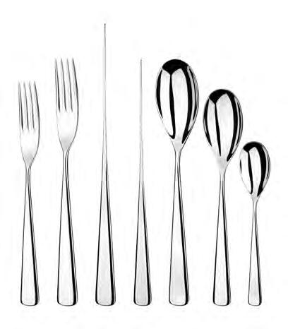 Karri Cutlery loose STOCk available IN STORE ANd special ORdER KARRI S FORM HAS SIMPLICITY AND SOphISTICATION. THE CLEAN STRAIGHT LINES ARE BALANCED WITH THE SOFT, OVAL SECTION OF THE HANDLE.