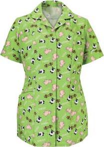NU590 Piggy print tabard NF93 Women s piggy print tunic NU93 Piggy print scrub tunic Piggy print design on front and back