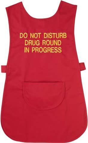 tabard with Drug Round embroidery on front and back Adjustable side stud