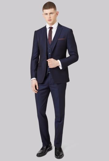 UTCW Male Dress Code 2 piece matching formal suit in navy blue, blue, black
