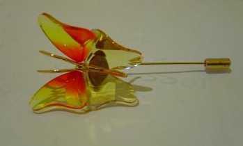 Product Name Brooch Butterfly Abala, fire-opal small