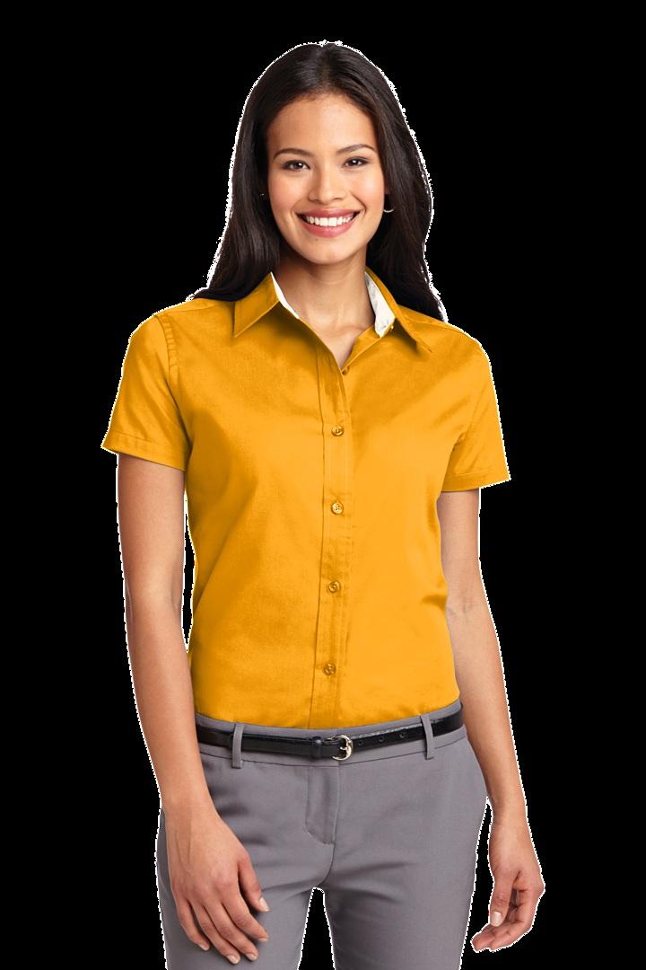 Adult Siz es: XS-4XL Port Authority Ladies Short Sleeve Easy Care Shirt. L508 This comfortable wash- and- wear shirt is indispensable for the workday.