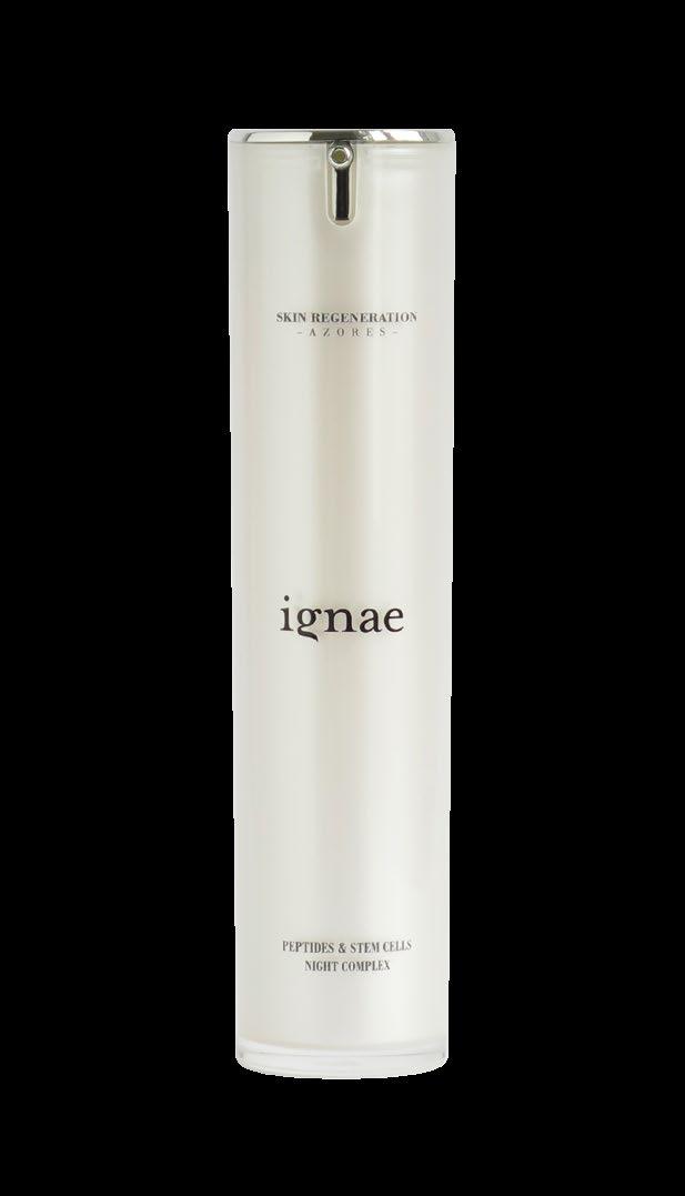 NIGHT COMPL EX The Ignae Night Complex is a powerful ally to your skin at night, working to rejuvenate your skin as it rests with specially formulated ingredients designed to target signs of aging.