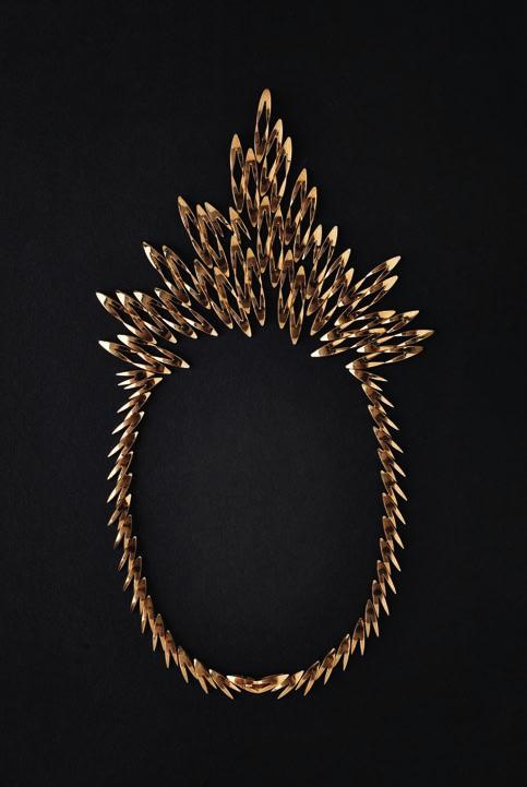 Jewellery: Part I 1 A contemporary Swiss necklace composed of polished interlocking V shaped links in a graduated