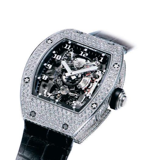 RICHARD MILLE RM003 This is a wristwatch with pavé-set diamond, and its exquisite movement