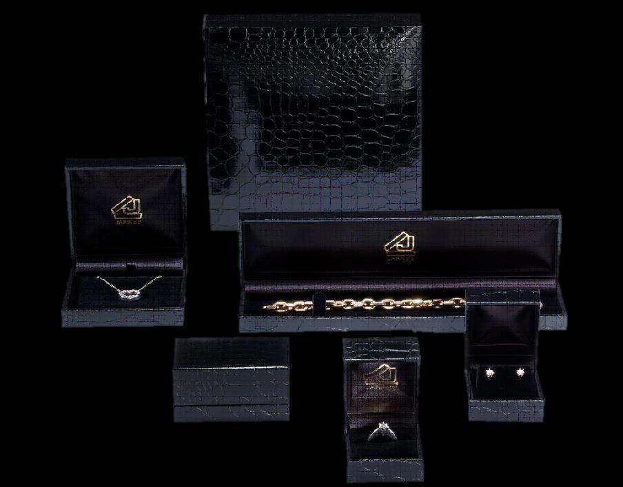 Croco Series 3300 Series of leatherette croco covered jewellery cases A luxurious line of boxes Croco is an elegant series which is a perfect packaging solution for luxurious jewellery.