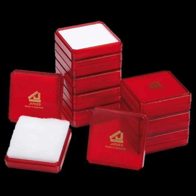 Nostalgia Transparent Series 9000 Red Red eye-catcher Stackable jewellery box Transparent lift off box.