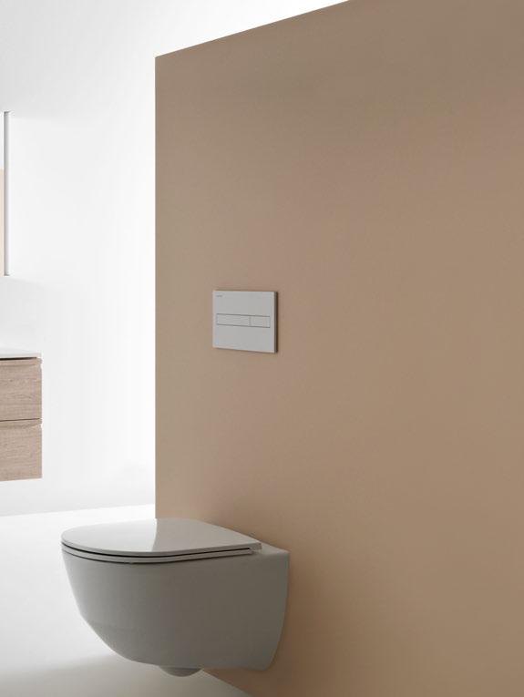 LAUFEN PRO S Design by Peter Wirz PRO S combipack washbasin slim with vanity unit PRO, 80; tall cabinet PRO wall-hung WC, rimless LAUFEN