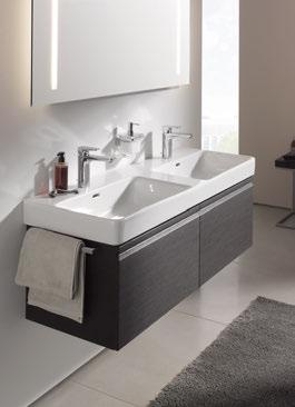 PRO S bowl washbasin with tap bank 55
