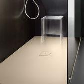 The shower trays are available in silky matt colours White (.000) and Sand (.035) (Fig.