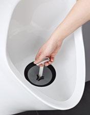 No visible fastening Large wall connection for all kinds of makeover Even, water-saving flushing of bowl and rear