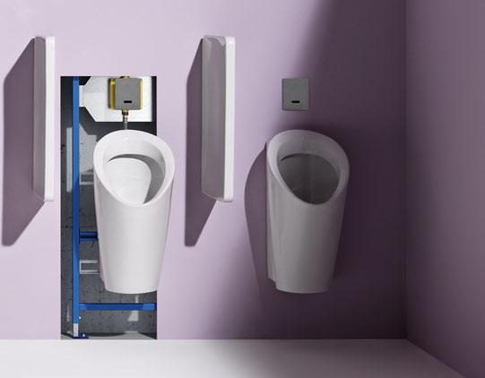 LIS LAUFEN INSTALLATION SYSTEM FOR URINALS LAUFEN not only does things differently, but takes them forward substantially.