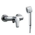 Wall-mounted single lever shower mixer, with one outlet, with accessories / without accessories Bath/shower deck mounted mixer, gauge 180 mm, with 2-way diverter, without accessories Bath deck