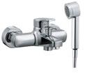 CITYPRO Wall-mounted single lever basin mixer, projection 225 mm Cold water tap, projection 110 mm, without pop-up