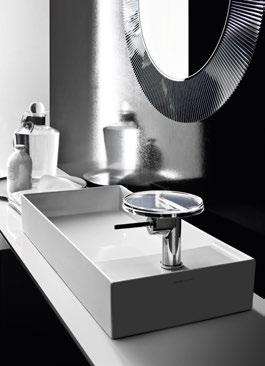 KARTELL BY LAUFEN bowl washbasin with tap bank 75; basin mixer with tray All Saints