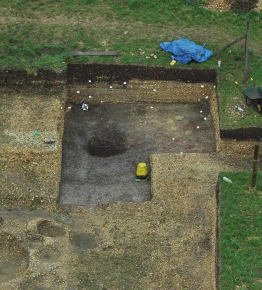Evidence There are, indeed, indications across the excavation trench of burning, but unlike the burnt horizons in Colchester, London and Verulamium (St.