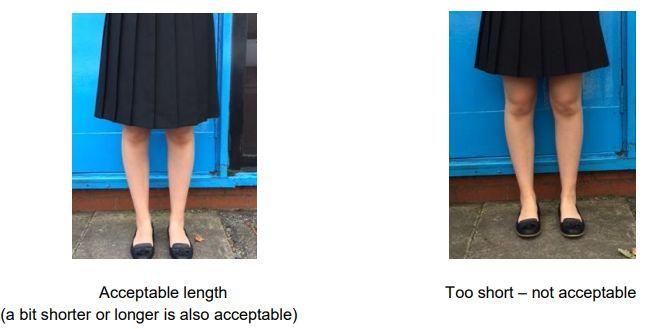Skirts Skirts are a regulation item and must therefore only be purchased from the school s approved supplier.