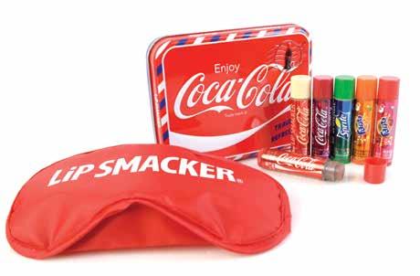 Lip Smacker Coke Airmail Tin The authentic taste of your favourite beverage flavours in lip balms that are as good for your lips as they taste.