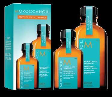 ONE BRAND: A WORLD OF OIL-INFUSED BEAUTY 34. Moroccanoil Treatment Traveler Set (25ml + 50ml) Hair that s silky, healthy, shiny and full of life.