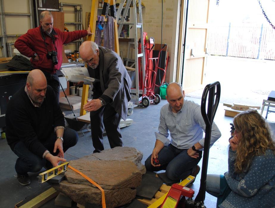 When the time is right, come along and see if you agree with us. ---- Mark Hall Assessing the Forteviot sculptures.