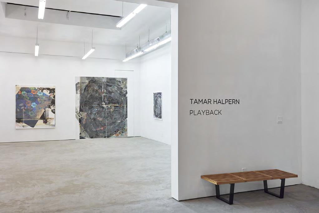 Installation view, Tamar Halpern: Playback,