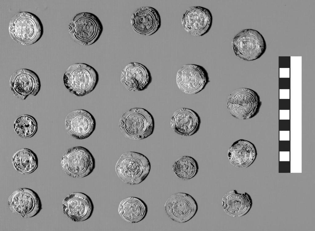 coins from a hoard found in