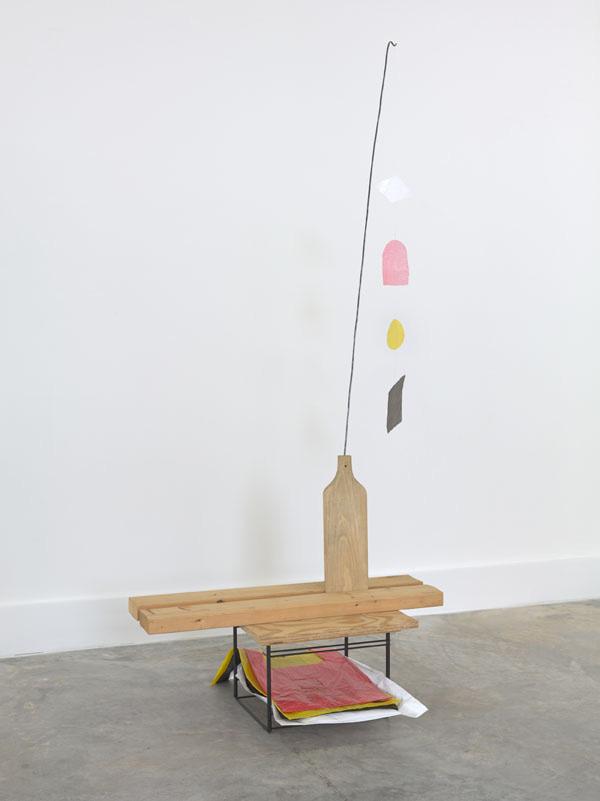 B. Wurtz, Untitled, 1997. Wood, wire, metal, plastic bags. 67 30 21 inches.