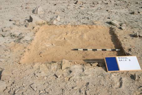 Figure 9: Site 8 after excavation. Figure 10: The Site 8 stela.