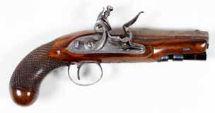 1295 circa 1810, Signed re-browned octagonal twist barrels, engraved breech tangs fitted with back sights, signed border, engraved bolted
