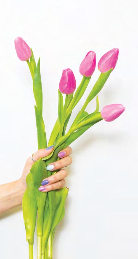 Classic Tiber-Riffic Manicure Cuticle work, shape and file of the nails, relaxing hand massage, plus CND 7-Free polish.